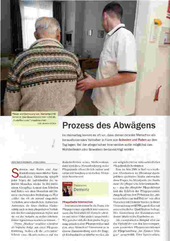 Vorschauseite 1: Prozess des Abwägens Im Heimalltag