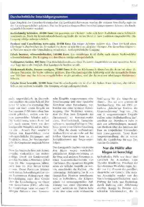 Vorschauseite 2: Die Mathematik der Entschädigung