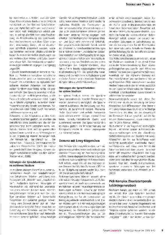 Vorschauseite 4: Sprache und Demenzerkrankungen