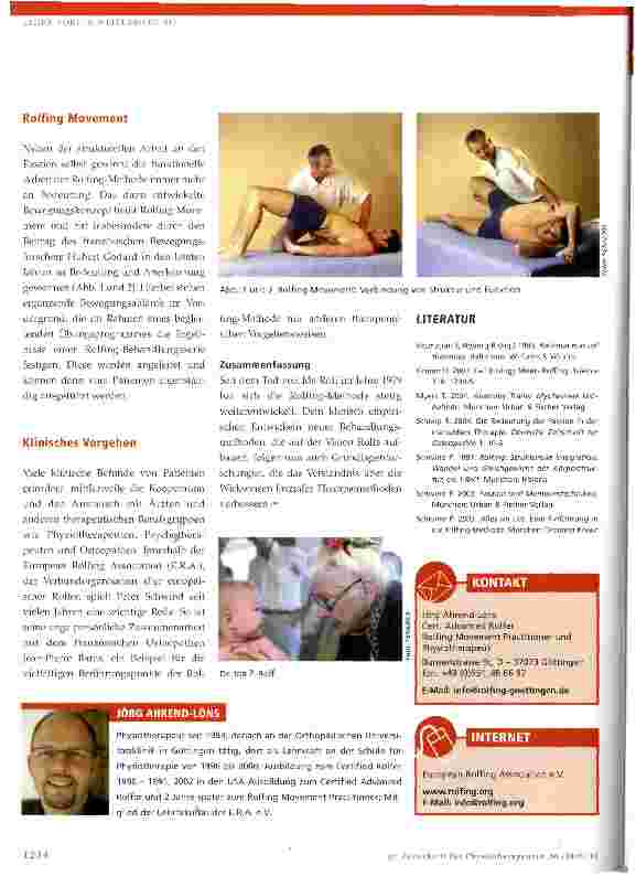 Vorschauseite 4: Rolfing - Strukturelle Integration