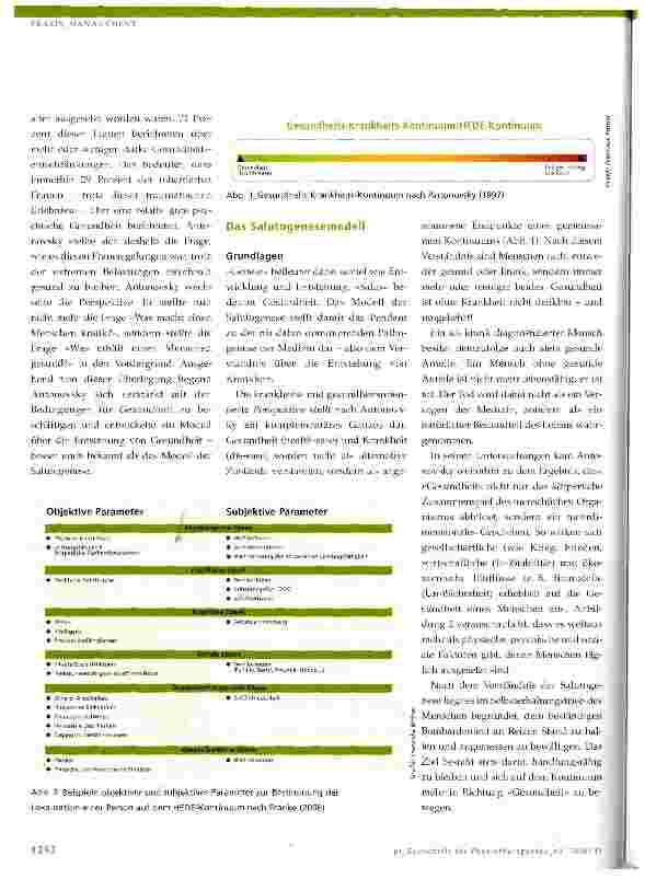 Vorschauseite 3: Perspektiven erweitern!Salutogene Gesundheitsförderung in der PhysiotherapieKrankheitszentrierung in der Physiotherapie und die Notwendigkeit einer Perspektivenerweiterung - Teil 1