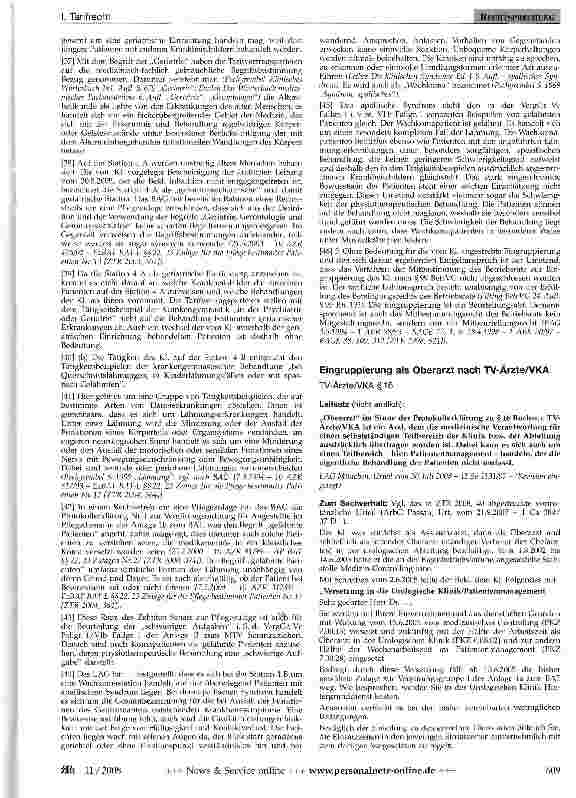 Vorschauseite 3: Eingruppierung eines Krankengymnasten/ Physiotherapeuten