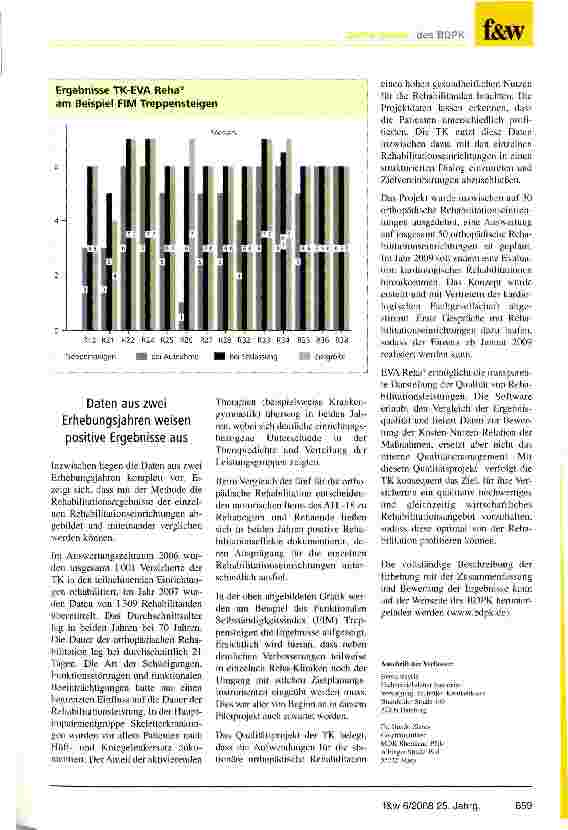 Vorschauseite 2: Reha-Qualitätsprojekt der Techniker Krankenkasse