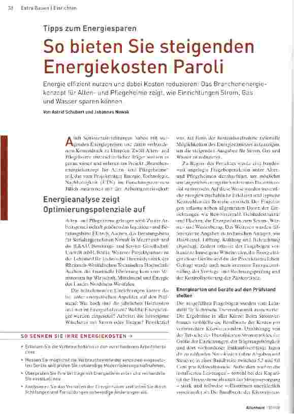 Vorschauseite 1: So bieten Sie steigenden Energiekosten Paroli