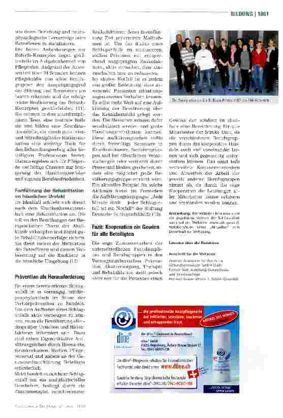 Vorschauseite 4: Schlaganfall: Gemeinsam zur erfolgreichen Rehabilitation