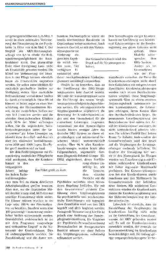 Vorschauseite 2: Die Krankenhausreform aus Sicht der DKG