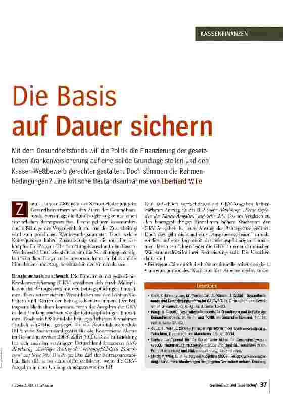 Vorschauseite 2: Die Basis auf Dauer sichern