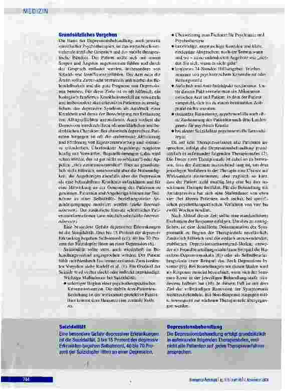 Vorschauseite 3: Therapie depressiver Erkrankungen