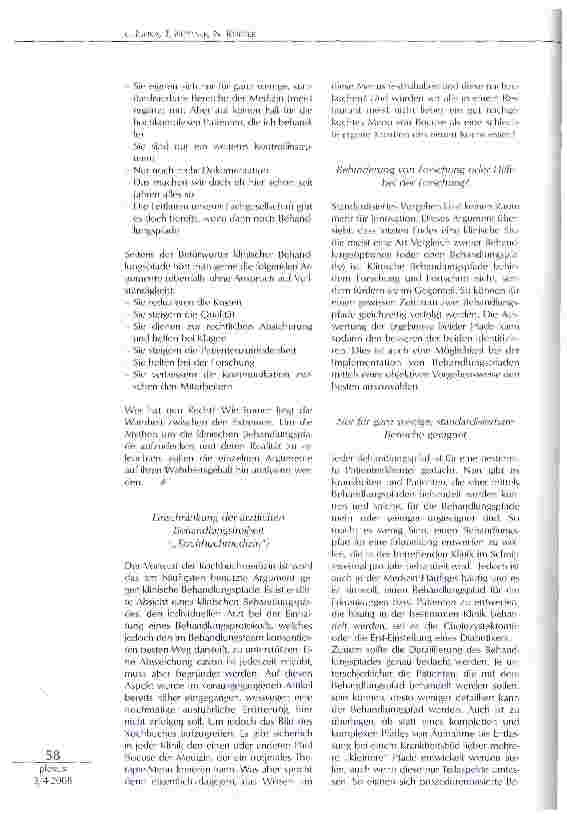 Vorschauseite 2: KLINISCHE BEHANDLUNGSPFADE -HEILSAME KUR ODER EINENGENDES KORSETT?