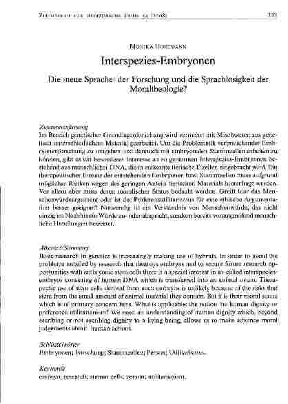Vorschauseite 1: Interspezies-Embryonen