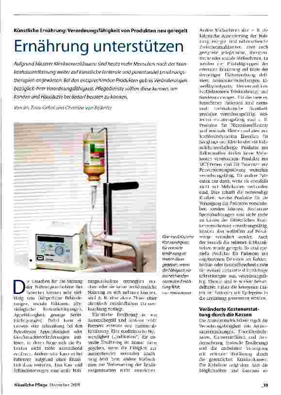 Vorschauseite 1: Ernährung unterstützen