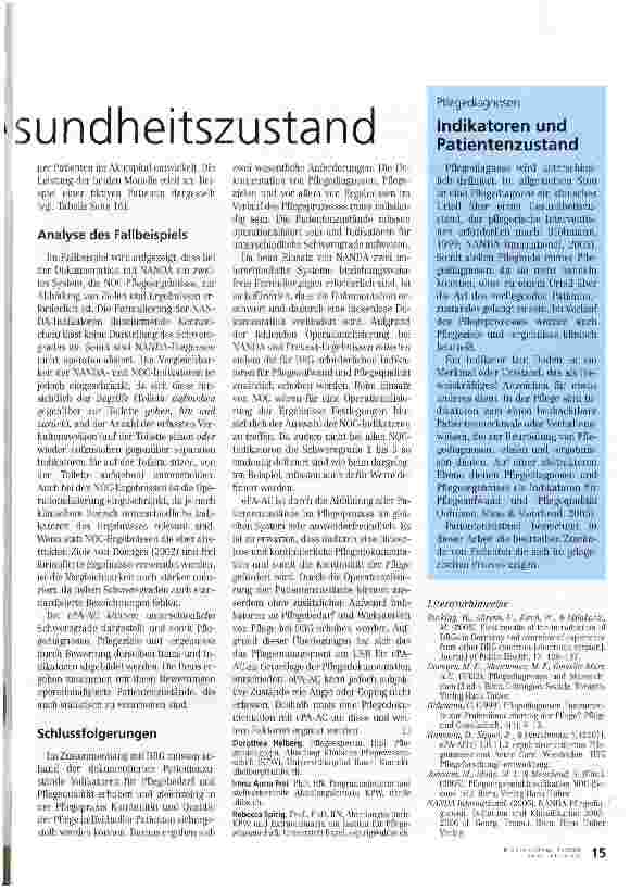 Vorschauseite 2: Präzises Urteil über den Gesundheitszustand