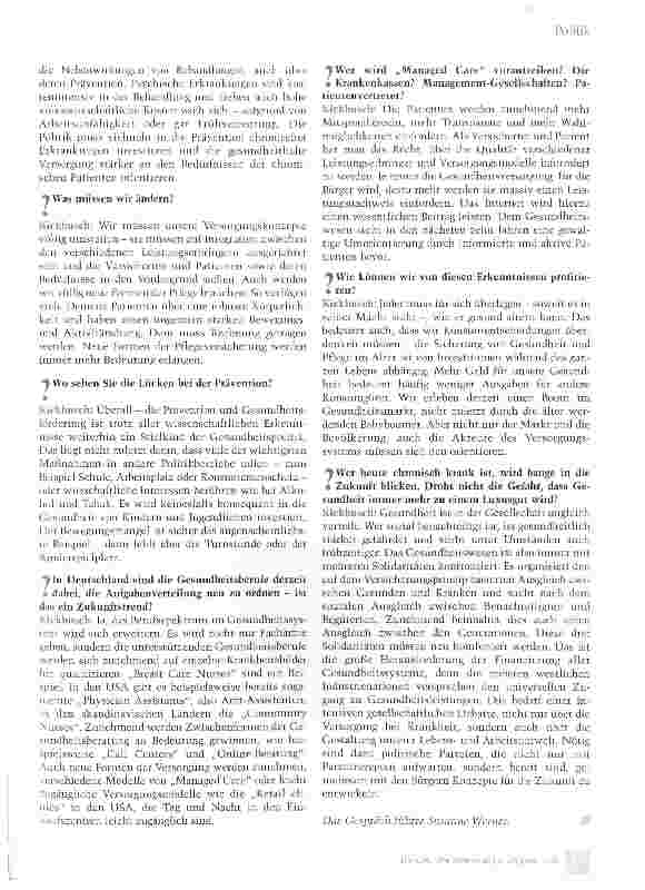 Vorschauseite 2: Patienten fordern massiv mehr Mitbestimmung ein