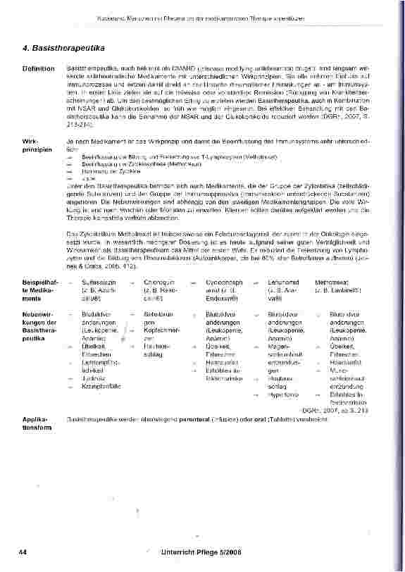 Vorschauseite 5: Menschen mit Rheuma bei der medikamentösen Therapie unterstützen