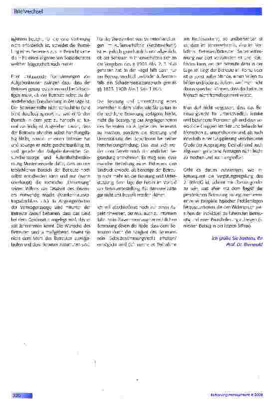 Vorschauseite 6: Bemerkungen zur Diskussion um und über eine „Persönliche Betreuung oder: über die Art, Einfaches kompliziert zu machen
