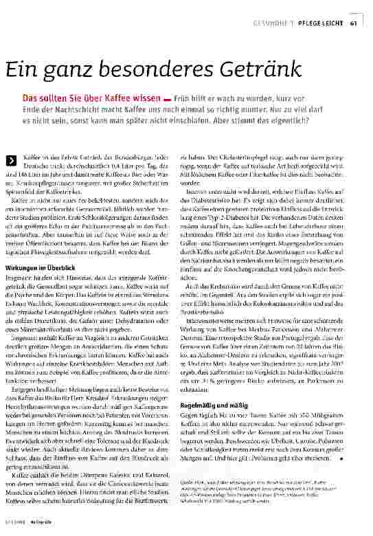Vorschauseite 1: Ein ganz besonderes Getränk