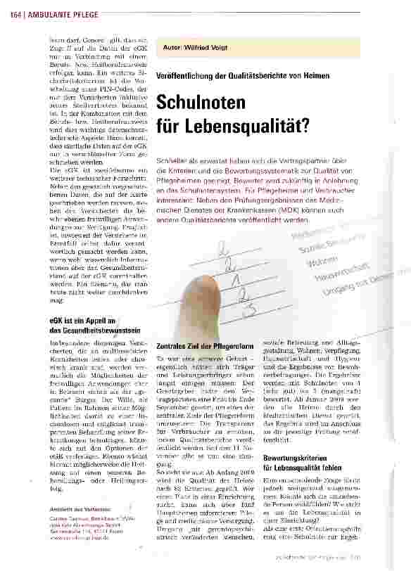 Vorschauseite 1: Schulnoten für Lebensqualität?
