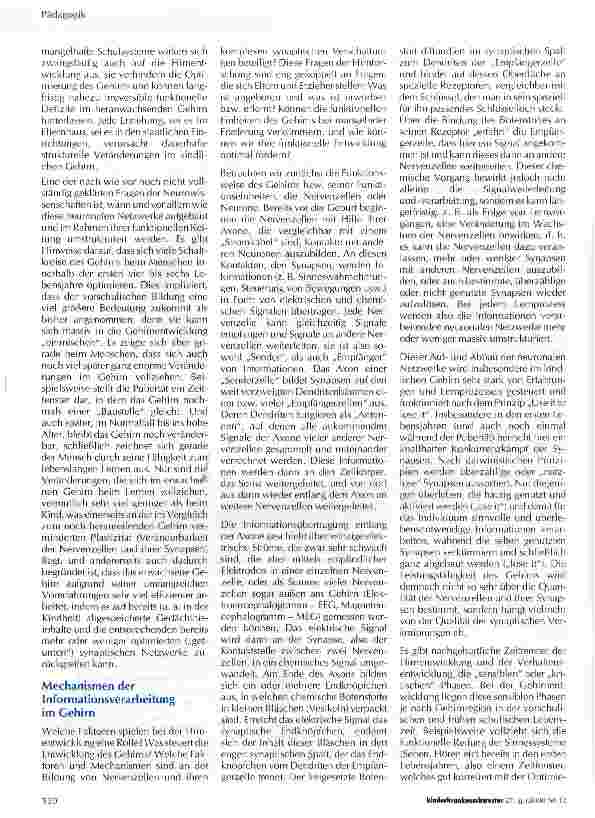 Vorschauseite 2: Zum Lernen geborenOptimierung des Gehirns durch frühe Bildung