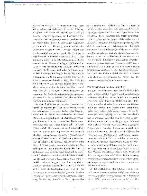 Vorschauseite 3: Die Trainierbarkeit der Beweglichkeit in der LebensspanneReanalyse vorliegender Studien unter Alternsgesichtspunkten