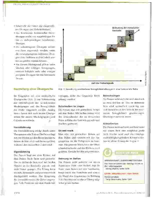 Vorschauseite 3: Zum Training der Beweglichkeit nicht nur im AlterInhalte und Methoden eines komplexen Beweglichkeitstrainings