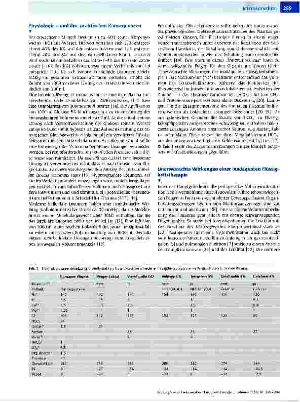 Vorschauseite 2: Perioperative Flüssigkeitstherapie