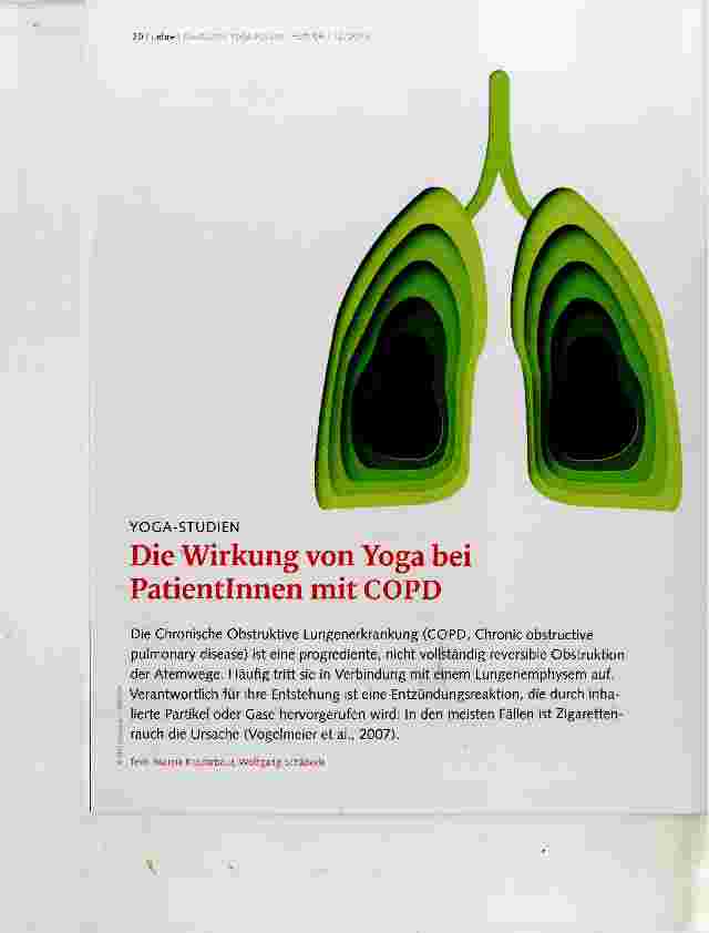 Vorschauseite 1: Die Wirkung von Yoga bei Patientinnen mit COPD