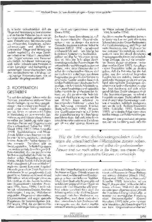 Vorschauseite 3: Schwerstkranke pflegen - Kooperationen gestalten Perspektiven ambulanter Pflegedienste