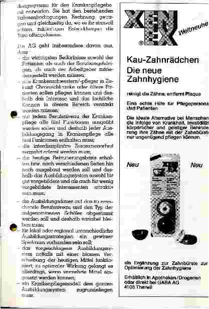 Vorschauseite 2: Richtlinien-Revision der Krankenpflegeberufe