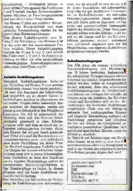 Vorschauseite 5: Richtlinien-Revision der Krankenpflegeberufe