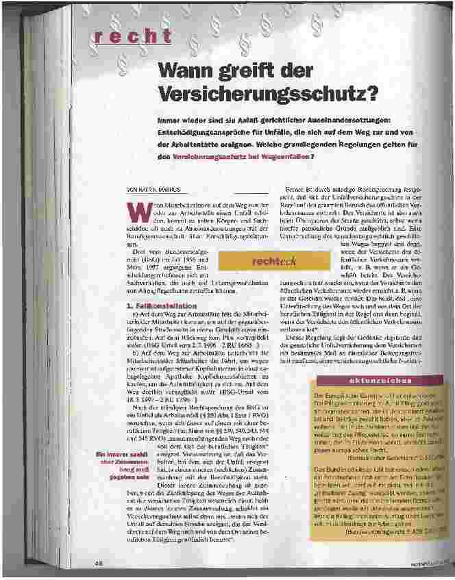 Vorschauseite 1: Wann greift der Versicherungsschutz?
