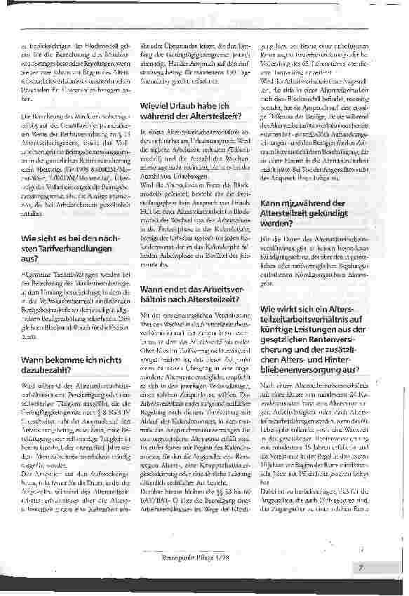 Vorschauseite 2: Altersteilzeit