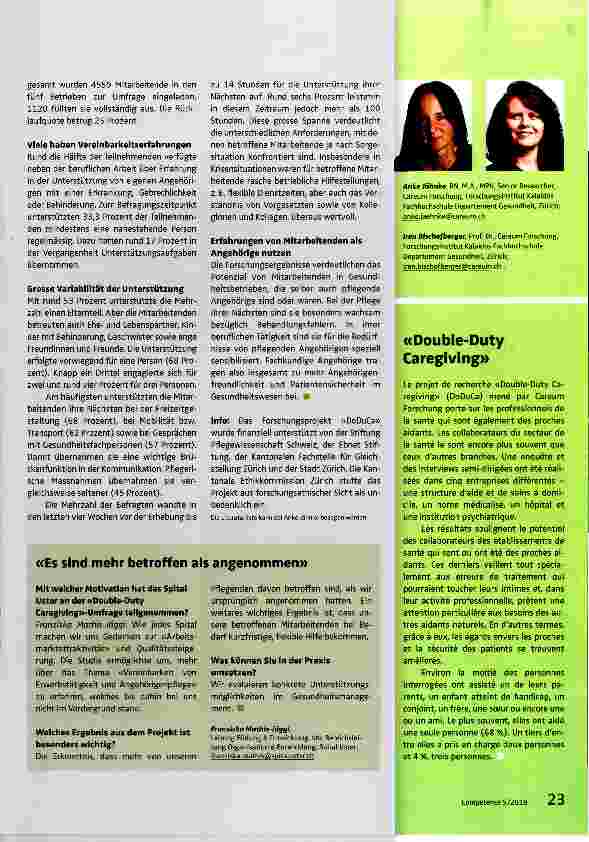 Vorschauseite 2: Double-Duty Caregiving: Herausforderungen und Chancen