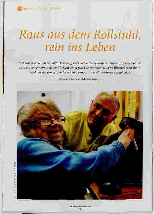 Vorschauseite 1: Raus aus dem Rollstuhl, rein ins Leben
