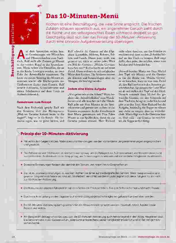 Vorschauseite 1: Das 10-Minuten-Menü