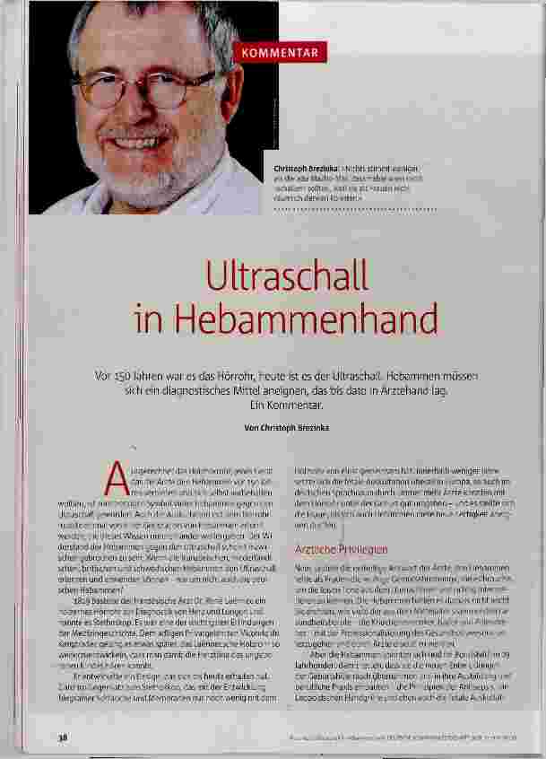 Vorschauseite 1: Ultraschall in Hebammenhand
