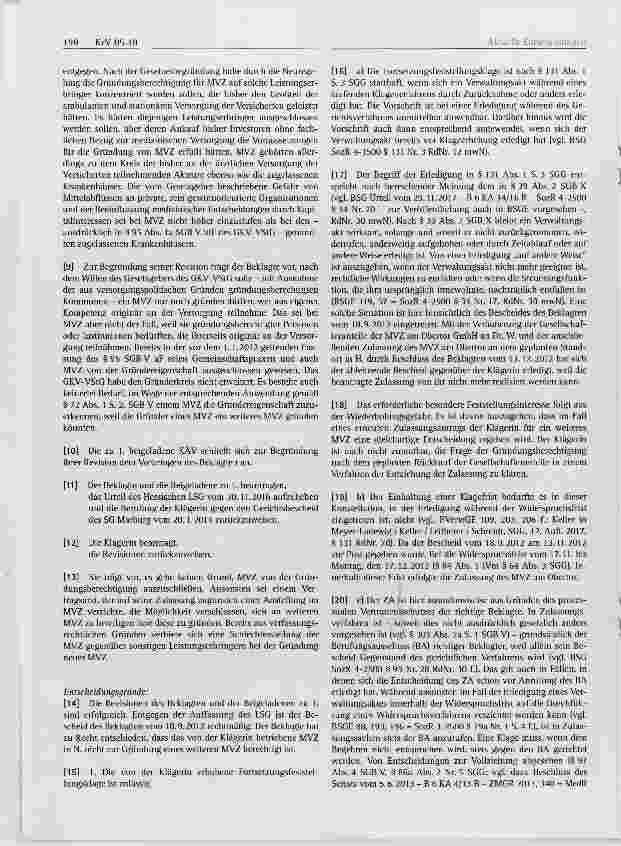 Vorschauseite 2: Zulassung eines Medizinischen Versorgungszentrums