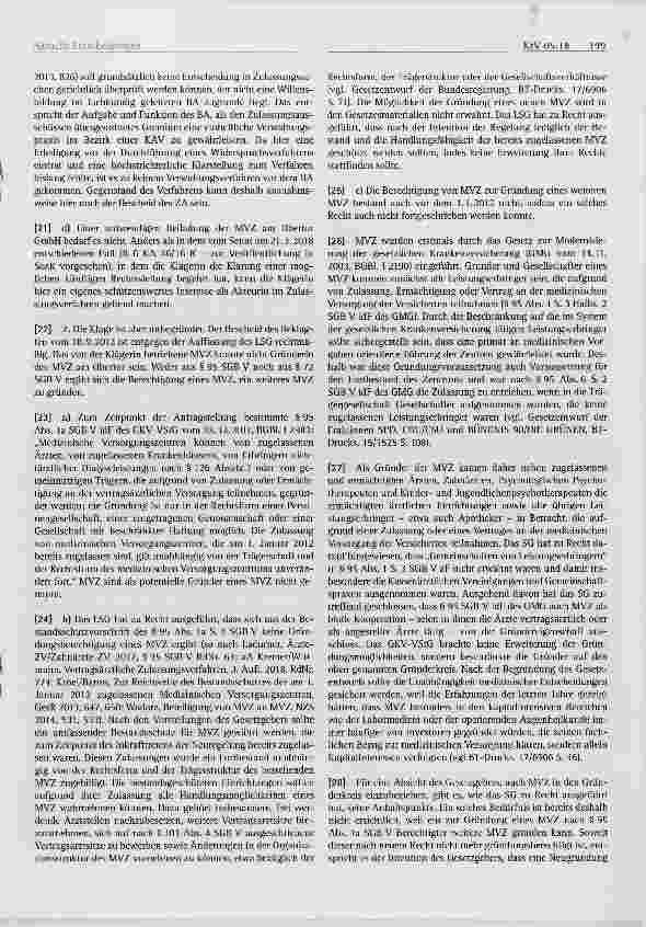 Vorschauseite 3: Zulassung eines Medizinischen Versorgungszentrums