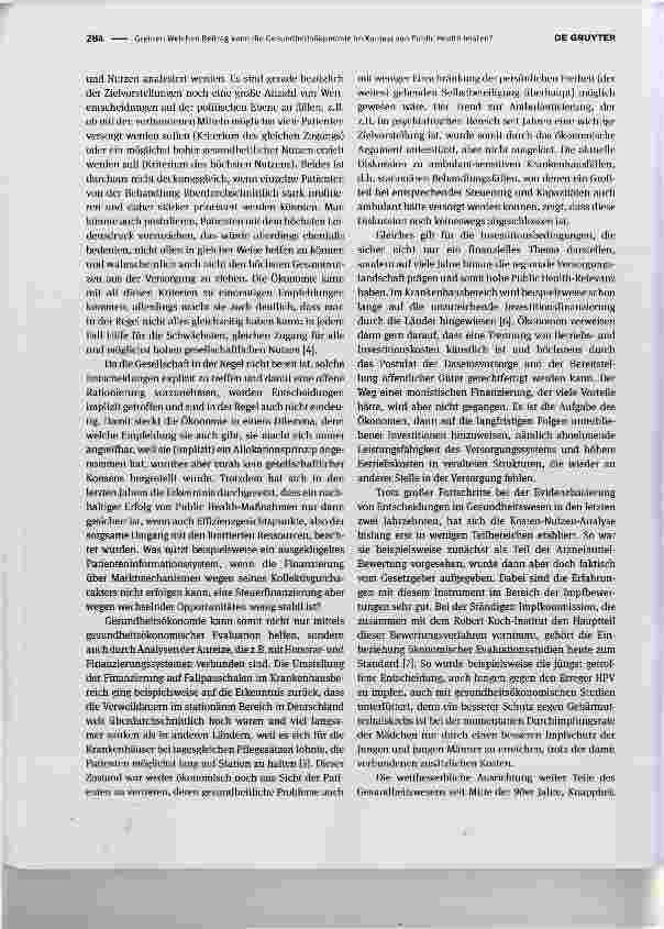 Vorschauseite 2: Welchen Beitrag kann die Gesundheitsökonomie im Kontext von Public Health leisten?Which contribution can be made by health economics in the context of public health?