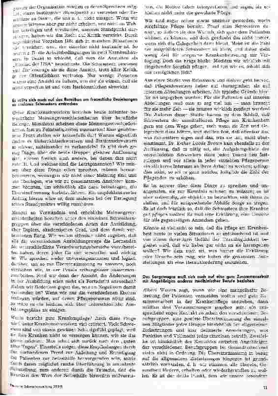 Vorschauseite 3: Sorge tragen für alles Notwendige - was bedeutet das eigentlich in der Krankenpflege?