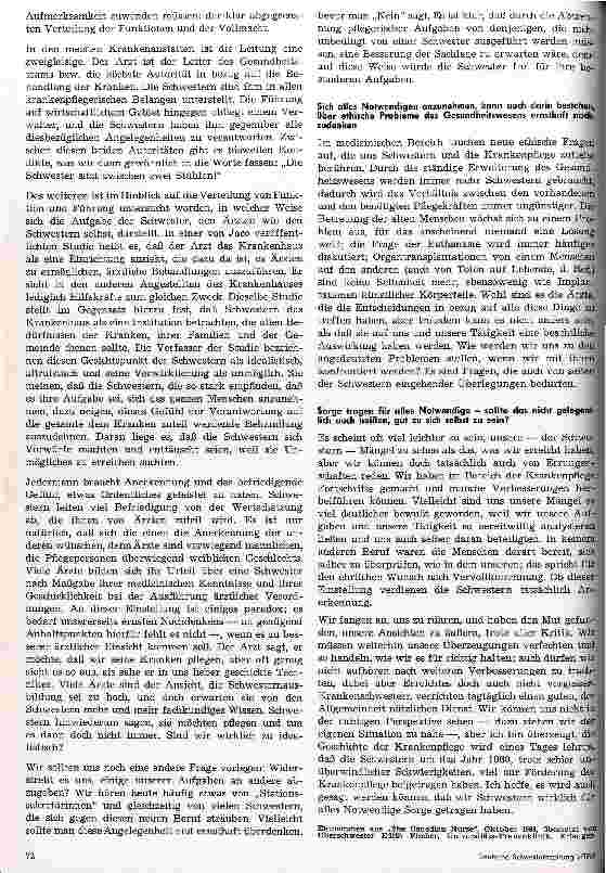 Vorschauseite 4: Sorge tragen für alles Notwendige - was bedeutet das eigentlich in der Krankenpflege?