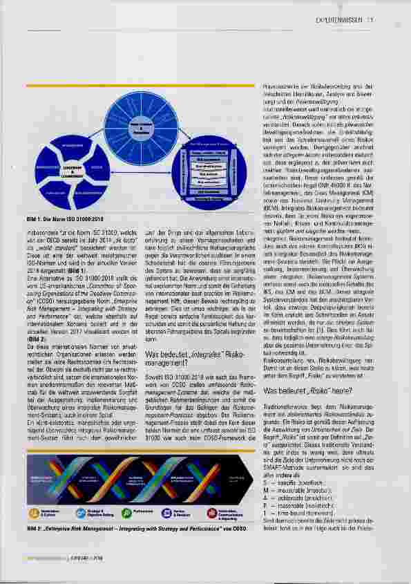 Vorschauseite 2: Internationale best practice im integralen Risikomanagement von Spitälern
