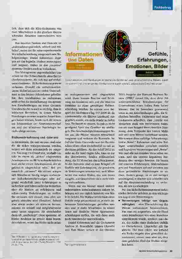 Vorschauseite 2: Unbewusste, riskante Entscheidungen