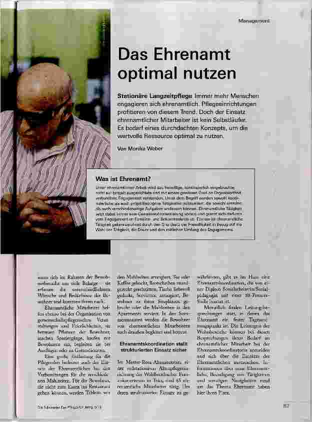 Vorschauseite 2: Das Ehrenamt optimal nutzen
