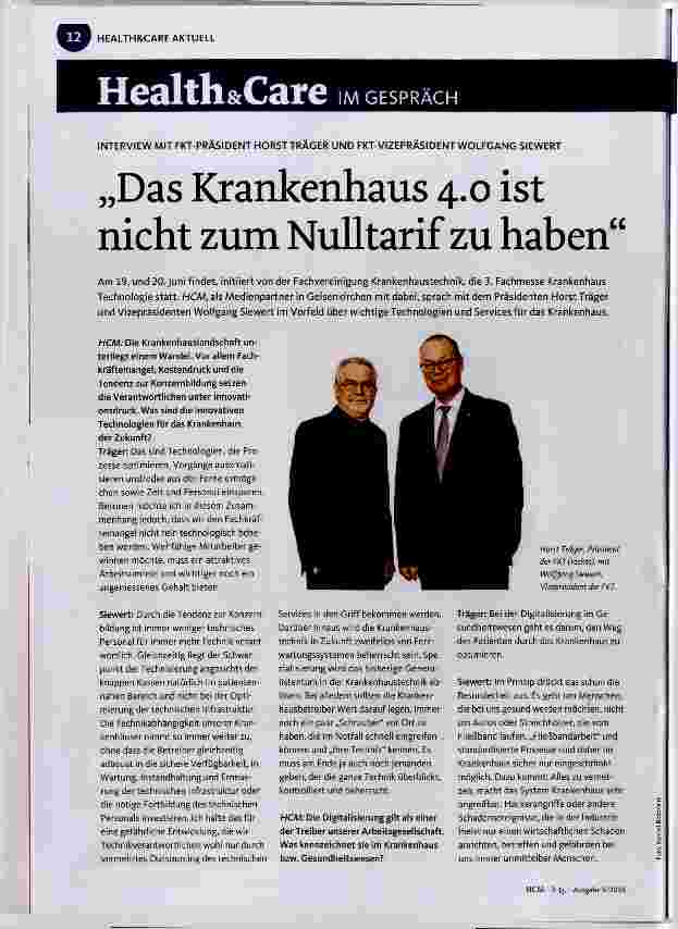 Vorschauseite 1: Das Krankenhaus 4.0 ist nicht zum Nulltarif zu haben