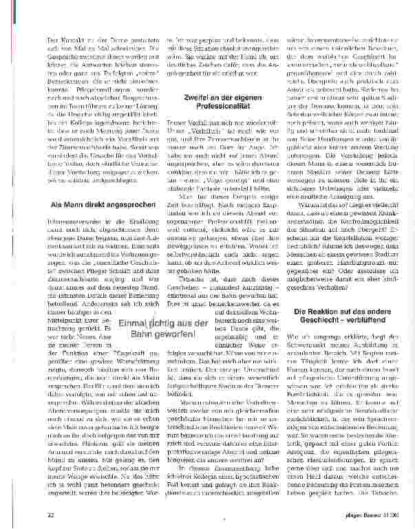 Vorschauseite 2: Die Sexualität Demenzkranker -eine stete professionelle Herausforderung