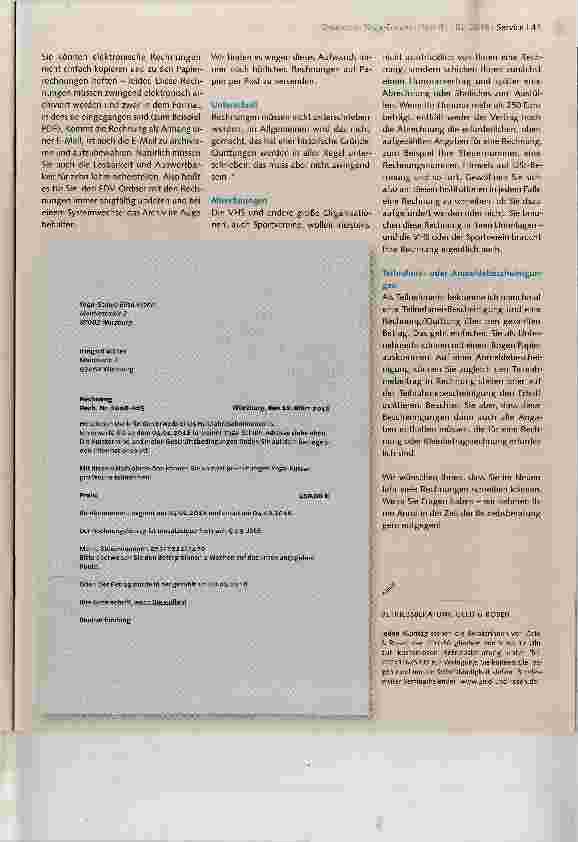 Vorschauseite 4: Rechnungen und Quittungen