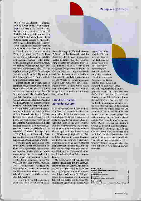 Vorschauseite 2: Neues Corporate Design bei den Sana Kliniken Uniform und individuell