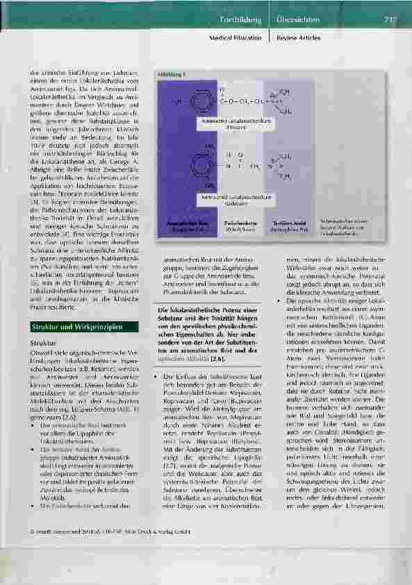 Vorschauseite 2: Klinische Anwendung und Toxizität von Lokalanästhetika