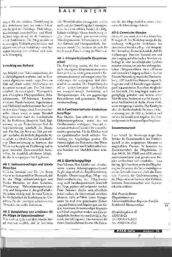 Vorschauseite 2: Pflegedienst und Ärzte sollen in Zukunft an einem Strang ziehen