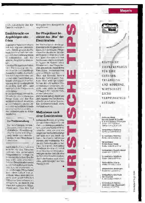 Vorschauseite 2: Einschränkungen bei der Einsichtnahme in Patientenakten